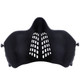 WoSport - Breathable Half Face Pilot Airsoft Mask V3 in Black