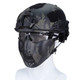 WoSport - Breathable Half Face Pilot Airsoft Mask V3 in Black
