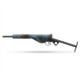 Side profile view of the AGM STEN MKII Full Metal Electric Airsoft Rifle in Dual Tone Blue on a white background.