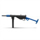 Side profile of the AGM STEN MKII Full Metal Electric Airsoft Rifle in Dual Tone Blue on a white background.