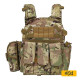 Plate Carrier and Pouch in Multi-Terrain Pattern