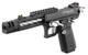 Lancer Tactical Tandemkross CTHULHU Gas Blowback Airsoft Pistol in Black/Silver