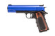 Vorsk VX-9 Agency Gas Blowback Airsoft Pistol in Blue with Silencer