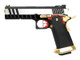 Armorer Works Custom Hi-Capa Gas Blowback Airsoft Pistol in Silver Slide with Gold Barrel ( AW-HX2031)