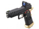 Armorer Works Hi-Capa Gas Blowback Airsoft Pistol RMR Plate in Black Slide & Gold Barrel - (AW-HX2601)