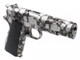 Armorer Works Custom Skull 1911 Gas Blowback Airsoft Pistol (AW-AW-NE2101)