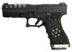 Armorer Works Custom Hex-Cut Gas Blowback Airsoft Pistol in Black (AW-VX0101)