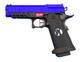 Armorer Works Black Ace Hi-Capa Gas Blowback Airsoft Pistol in Blue with RMR (AW-HX2602)