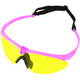 Nuprol Battle Adjustable Anti-Fog Airsoft Pro Protective Eyewear in Pink Frame / Yellow Lens