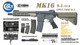 CYMA/EMG COLT.1008 MK16 9.5 Gas Blowback Airsoft Rifle with Adjustable Crane Stock in Black & Tan