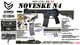 Cyma Noveske NOV.1201 N4 Gen.3 Cyma CGS Gas Blowback Airsoft Rifle with Adjustable Stock in Black