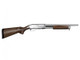 S&T ST870 Police Spring-Powered Full Metal Airsoft Shotgun in Silver with Real Wood (STSPG07SVS)