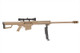 Barrett M82A1 Bolt Action Airsoft Sniper Rifle with Scope & Bipod in Desert Tan