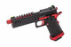 Vorsk Hi-Capa 5.1s Split Slide Gas Blowback Airsoft Pistol in Black (Red Match)
