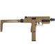 Vorsk VMP-1 Gas Blowback SMG Machine Pistol with Folding Skeleton Stock in Desert Tan (300 FPS / 0.85J)