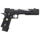 WE Tech Dragon 7.0 Type-B Government model Gas Blowback Airsoft Pistol in Black, left-side view