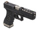 Armorer Works - AW-VX0201 Custom Hex Cut Gas Blowback Airsoft Pistol in Black