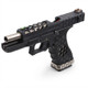 Armorer Works - AW-VX0201 Custom Hex Cut Gas Blowback Airsoft Pistol in Black