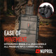 Nuprol - Large Waterproof Premium Airsoft Hard Rifle Case Velcro Patch with Wave Foam in Black
