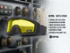 Nuprol - Battle Visor THERMAL Anti-Scratch EN166 Protective Airsoft Goggles in Black/Yellow, angled front view