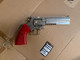 King Arms 357 Evil Gas-Powered Full Metal Airsoft Revolver in Silver/Orange