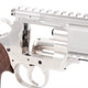 King Arms 357 Evil Gas-Powered Full Metal Airsoft Revolver in Silver/Orange