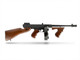 Cybergun Thompson M1928 "Chicago Typewriter" AEG Airsoft Rifle with Fixed Stock in Wood