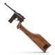 WE 712 M712 'Broomhandle Mauser' GBB Pistol with Stock/Holster attached in a side-profile view against a white background.
