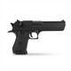 Cybergun Magnum Research Inc. Desert Eagle 50AE GBB Pistol Black, right-side view on white