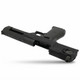 Cybergun Magnum Research Inc. Desert Eagle 50AE GBB Pistol Black, angled underside view with open slide