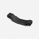 Magpul Enhanced Trigger Guard Aluminum AR15/M4 Black (DSP), angled view on white showing mounting holes
