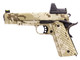 Raven M1911 MEU GBB Railed Pistol with BDS Sight - Full Digital Desert