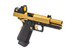 Raven Hi Capa 4.3 Gas Blowback Airsoft Pistol in Gold with BDS Sight