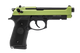 Raven R9 Replica M92 Gas Blowback Airsoft Pistol in Black & Green