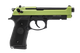 Raven R9 Replica M92 Gas Blowback Airsoft Pistol in Black & Green