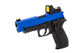 Raven R226 Gas Blowback Airsoft Pistol with BDS Sight in Two-Tone Blue