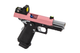 Raven Gas Blowback Hi-capa 3.8 Pro Airsoft Pistol in Pink with BDS Sight