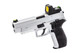 Raven R226 Gas Blowback Airsoft Pistol with Rail in Silver with BDS Sight