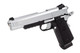 Raven Hi-Capa R14 Gas Blowback Airsoft Pistol with Rails in Black & Sliver