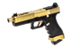 Vorsk EU17 Tactical Gas Blowback Airsoft Pistol in Gold