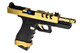 Vorsk EU17 Vented Gas Blowback Airsoft Pistol in Gold