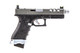 Vorsk EU17 Gas Blowback Airsoft Pistol in Black with Grey Top Slide