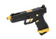 Vorsk EU17 Tactical Gas Blowback Airsoft Pistol in Black & Gold