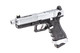 Vorsk EU18 Tactical Gas Blowback Airsoft Pistol in Chrome/Silver