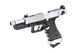 Vorsk EU18 Tactical Gas Blowback Airsoft Pistol in Chrome/Silver