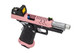 Vorsk Hi-Capa 3.8 Pro Gas Blowback Airsoft Pistol in Pink With BDS Sight