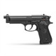 Side profile of the ASG M92 Non Blowback Gas Airsoft Pistol in Black on a white background.