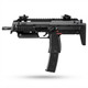 Side profile of the Tokyo Marui MP7A1 Compact AEP Electric Airsoft SMG showing the folding foregrip and magazine.