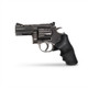 Side view of ASG Dan Wesson 2.5" Airsoft Revolver Co2 in Steel Grey with black textured grip on white