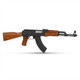 Cyma CM042M AK47 Full Metal AEG Airsoft Rifle in Wood/Black